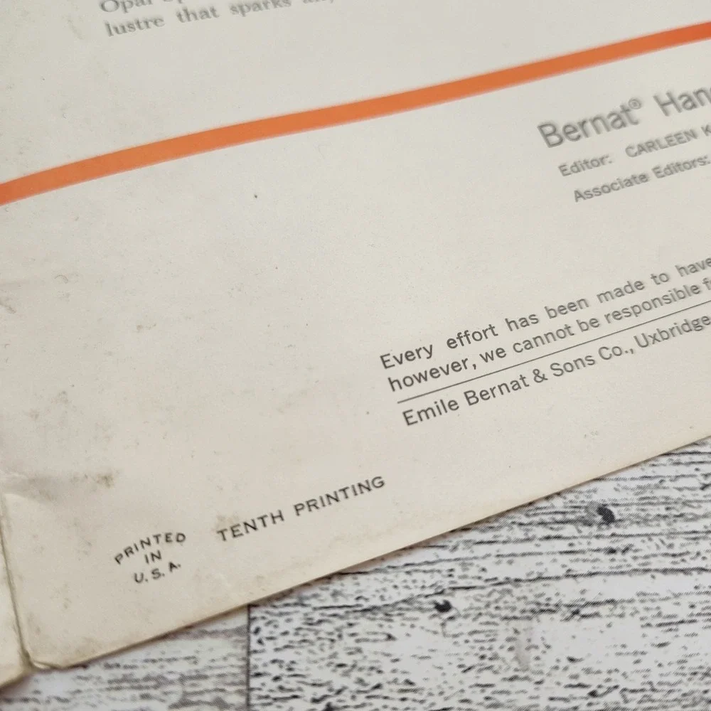 Bernat Learn to Knit‎ 1965 Book 127 Craft Booklet Patterns Retro Knitting Craft